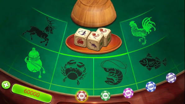 Giao diện game Bầu Cua Tôm Cá 3D cực nét tại 99WIN